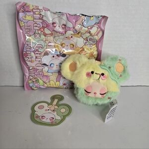 Liila's Garden Tea Party Mini Plush Keychain Blind Box Green Plum Mouse Opened